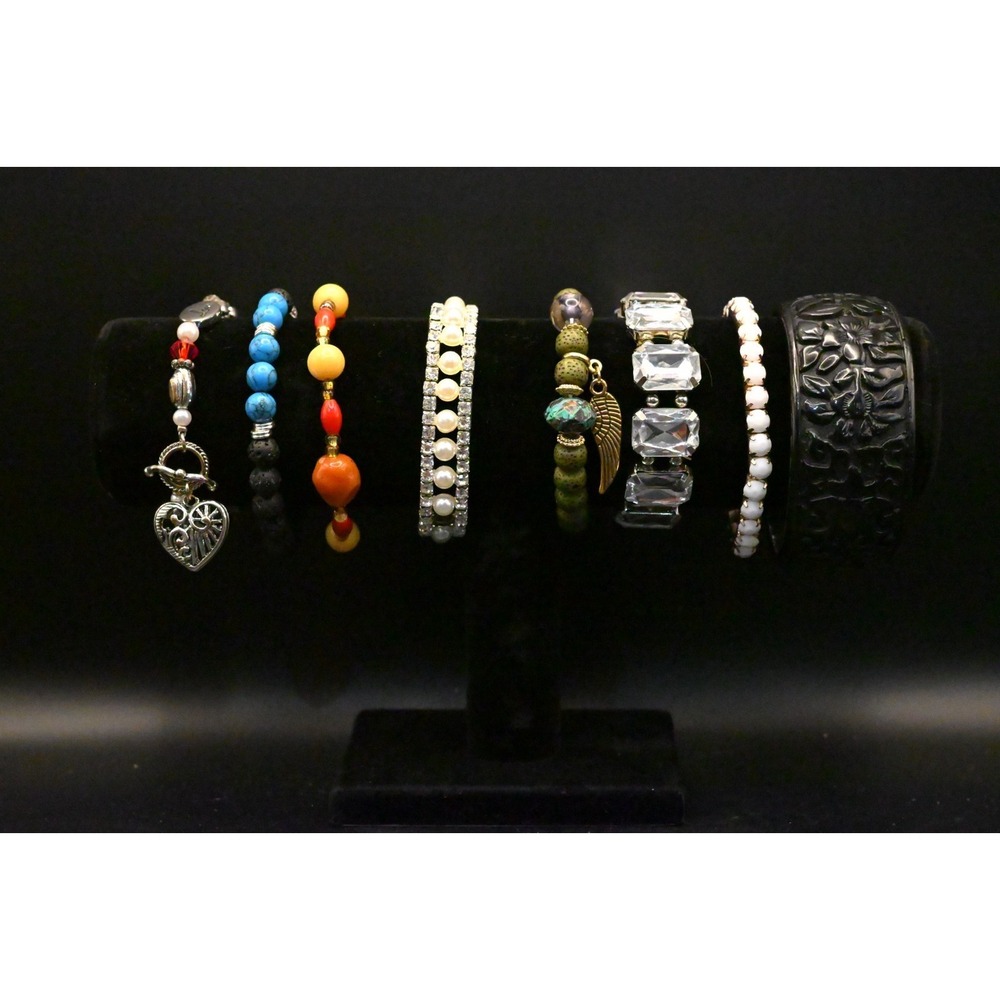 Vintage & Modern Bracelet Lot Mixed Jewelry Accessories Fashion Outfit Accent